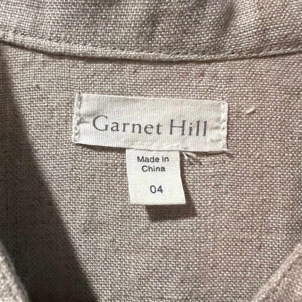 Linen Cargo Shirt Jacket - Picture 5 of 9
